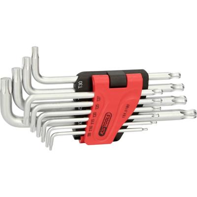 KS Tools 151.5180 TX Haakse schroevendraaierset T 8, T 10, T 15, T 20, T 25, T 27, T 30, T 40, T 45, T 50 10-delig