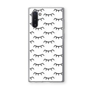 Wimpers: Samsung Galaxy Note 10 Transparant Hoesje