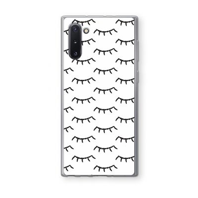 Wimpers: Samsung Galaxy Note 10 Transparant Hoesje