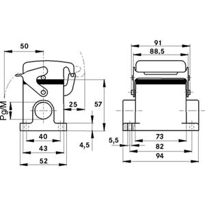 LAPP 79065600 Socketbehuizing M25 EPIC® H-B 10 10 stuk(s)