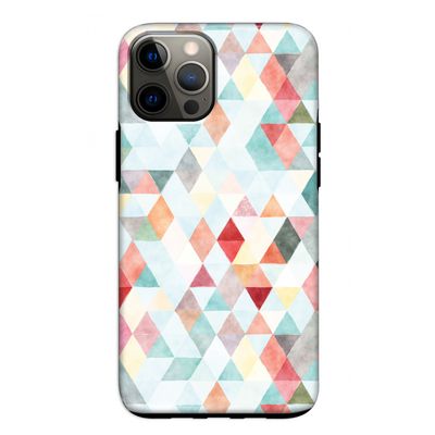 Gekleurde driehoekjes pastel: iPhone 12 Tough Case