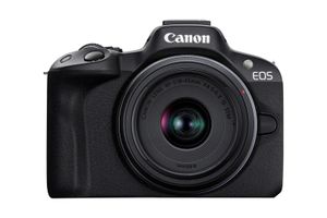 Canon EOS R50, Black + RF-S 18-45 IS STM + RF-S 55-210mm F5-7.1 IS STM Kit MILC 24,2 MP CMOS 6000 x 4000 Pixels Zwart
