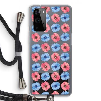 Klaproosjes: OnePlus 9 Pro Transparant Hoesje met koord