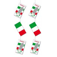 Set van 2x stuks hangslinger decoratie thema Italie 100 cm van karton - thumbnail