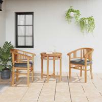 Tuinstoelen 2 pcs Bruin 63 x 58 x 89 cm Massief teakhout
