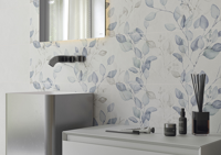 Wandtegel Alure White Caudalie decor 30x75 rett