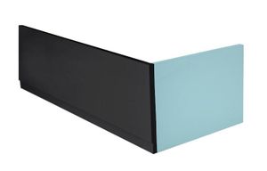 Polysan Couvert voorpaneel links mat zwart 180x52cm