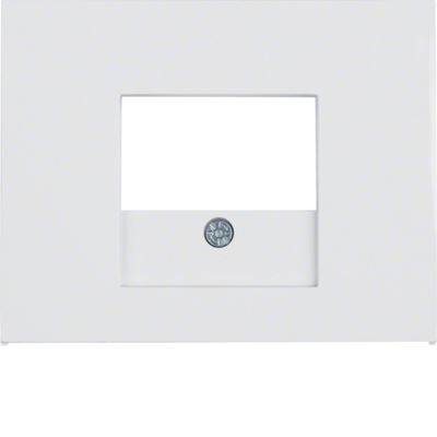 Berker K1 centraalplaat voor USB aansluiting polarwit glanzend 10357009