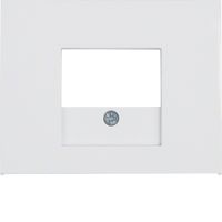 Berker K1 centraalplaat voor USB aansluiting polarwit glanzend 10357009