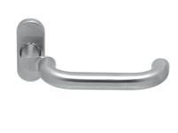 Gatdeel CHASE II gekropt rvs mat 8mm ovaal rozet