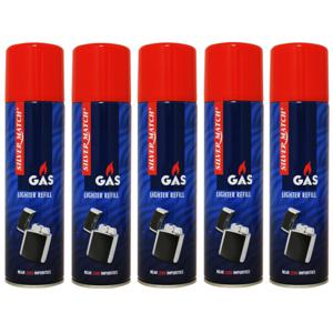 Aansteker gas/butaan gasfles - 10x - 250 ml - voor kooktoestellen/aanstekers