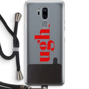 Ugh: LG G7 Thinq Transparant Hoesje met koord