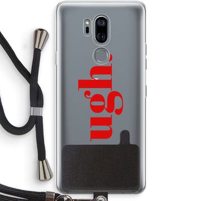 Ugh: LG G7 Thinq Transparant Hoesje met koord
