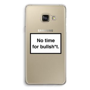 No time: Samsung A3 (2017) Transparant Hoesje