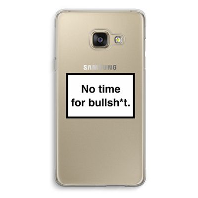 No time: Samsung A3 (2017) Transparant Hoesje