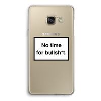 No time: Samsung A3 (2017) Transparant Hoesje