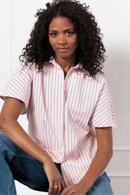 Studio Anneloes Barb Pinstripe Blouse 12803 Blouse 1969 Pale Pink/dark Blue