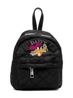 Monnalisa sac à dos matelassé à broderies - Noir