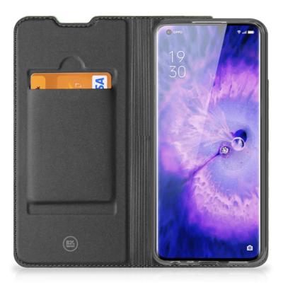OPPO Find X5 Pro | Hoesje met Magneet | Waves Green