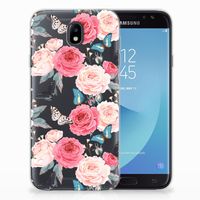 Samsung Galaxy J7 2017 | J7 Pro TPU Case Butterfly Roses - thumbnail