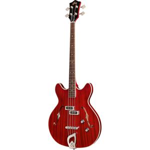 Guild Newark St. Collection Starfire I Bass Cherry Red semi-akoestische basgitaar