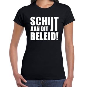 Protest shirt Schijt aan dit beleid t-shirt zwart dames 2XL  -