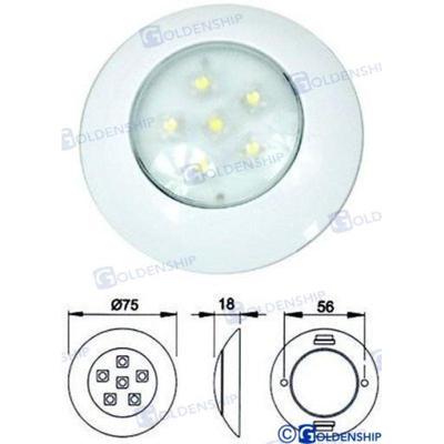 Luces interiores y de cortesía GS10430 - PLAFON INTERIOR LED 6W 12V&24V BLANCO