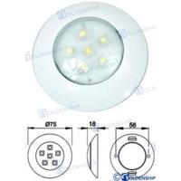 Luces interiores y de cortesía GS10430 - PLAFON INTERIOR LED 6W 12V&24V BLANCO