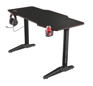 Trust GXT 1175 Imperius XL Gaming Desk - Zwart, Rood