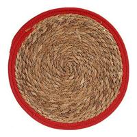 Placemat Gift Decor Bruin Rood Natuurlijk 35 x 1 x 35 cm Plastic