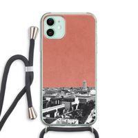 Marrakech Skyline : iPhone 11 Transparant Hoesje met koord