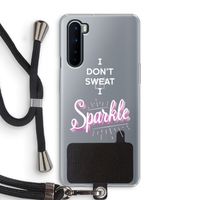 Sparkle quote: OnePlus Nord Transparant Hoesje met koord