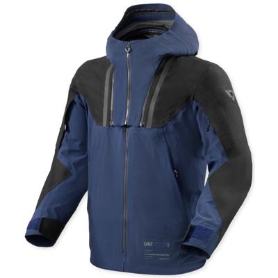 REV'IT! Component 3 H2O Jacket, Textiel motorjas heren, Zwart Donkerblauw