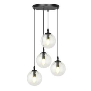 NADUVI Collection Glazen hanglamp eetkamer Cosmo rond 4-lichts