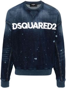 DSQUARED2 sweat Cipro en jean - Bleu