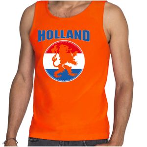 Oranje fan tanktop / kleding Holland met oranje leeuw EK/ WK voor heren 2XL  -