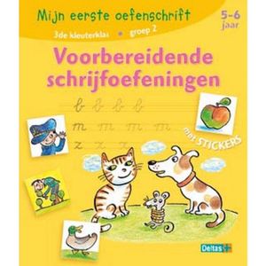 Deltas Mijn eerste oefenschrift met stickers - Schrijfoefeningen (5-6 j.)