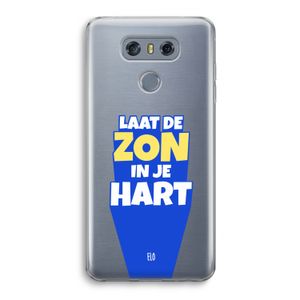 Laat de zon in je hart: LG G6 Transparant Hoesje