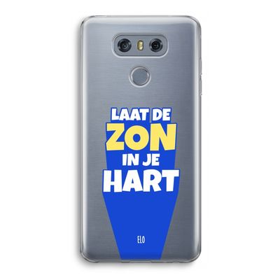 Laat de zon in je hart: LG G6 Transparant Hoesje