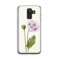 Purple poppy: Samsung Galaxy J8 (2018) Transparant Hoesje