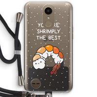 You're Shrimply The Best: LG K10 (2017) Transparant Hoesje met koord