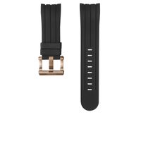 Horlogeband TW Steel TWB138 / TW138 Silicoon Zwart 22mm
