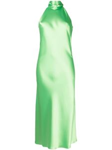 Galvan robe courte en satin Sienna - Vert