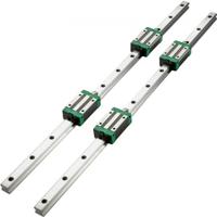 VEVOR Lineaire Geleiding Lineaire Rail Guide HSR15 Lineaire Geleiderail 1200mm 2 Stuks Lineaire Rail en Lagers Weinig Lawaai Miniatuur Lineaire Rail