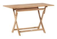 Exotan Inklapbare Tuintafel Folding Teakhout, 120 x 70cm - Naturel