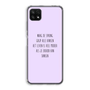 Sprong: Samsung Galaxy A22 5G Transparant Hoesje