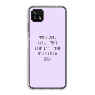 Sprong: Samsung Galaxy A22 5G Transparant Hoesje