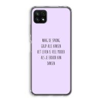 Sprong: Samsung Galaxy A22 5G Transparant Hoesje