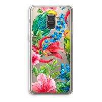 Papegaaien: Samsung Galaxy A8 (2018) Transparant Hoesje