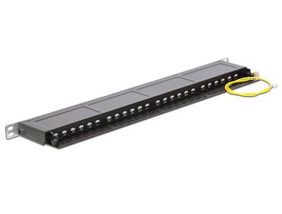 DeLOCK 19" patchpaneel 24 Port Cat.6 0.5 U